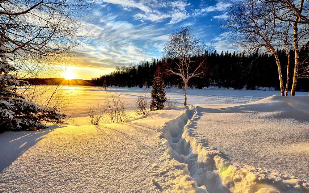 PAYSAGE HIVER QUEBEC CANADA