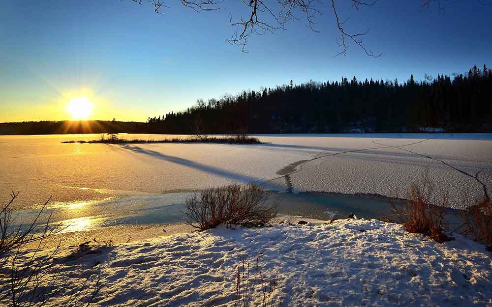 PAYSAGE HIVER QUEBEC CANADA