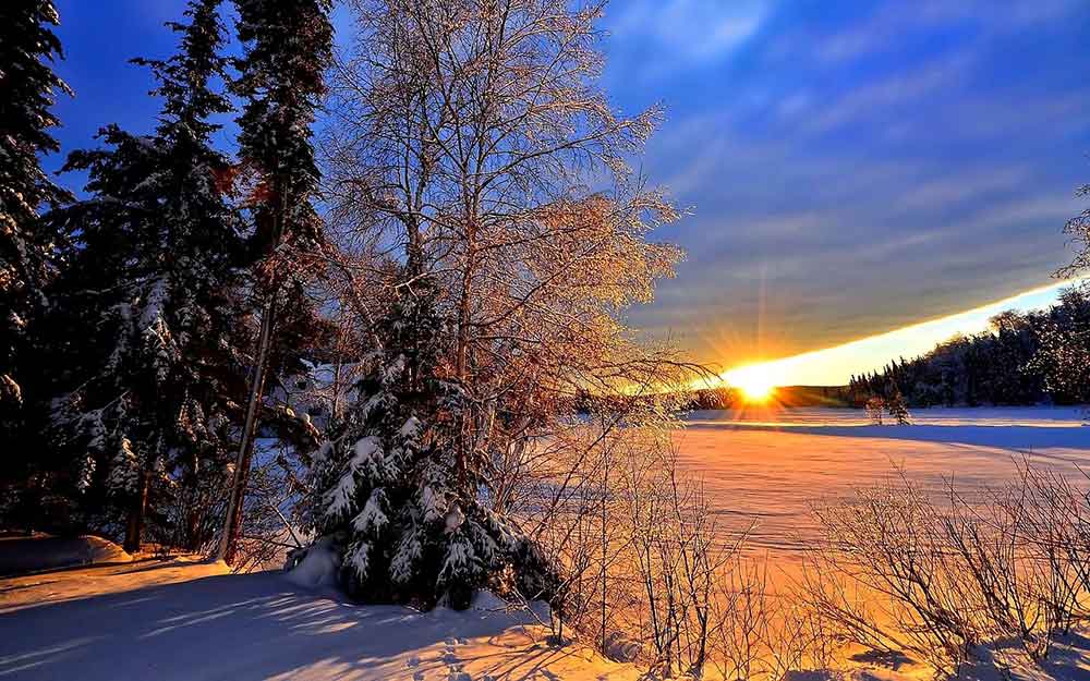 PAYSAGE HIVER QUEBEC CANADA