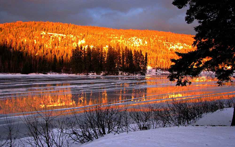 PAYSAGE HIVER QUEBEC CANADA