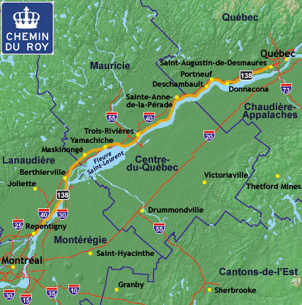 CARTE DU CHEMIN DU ROY