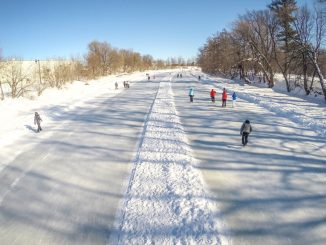 Patinage en hiver au Canada